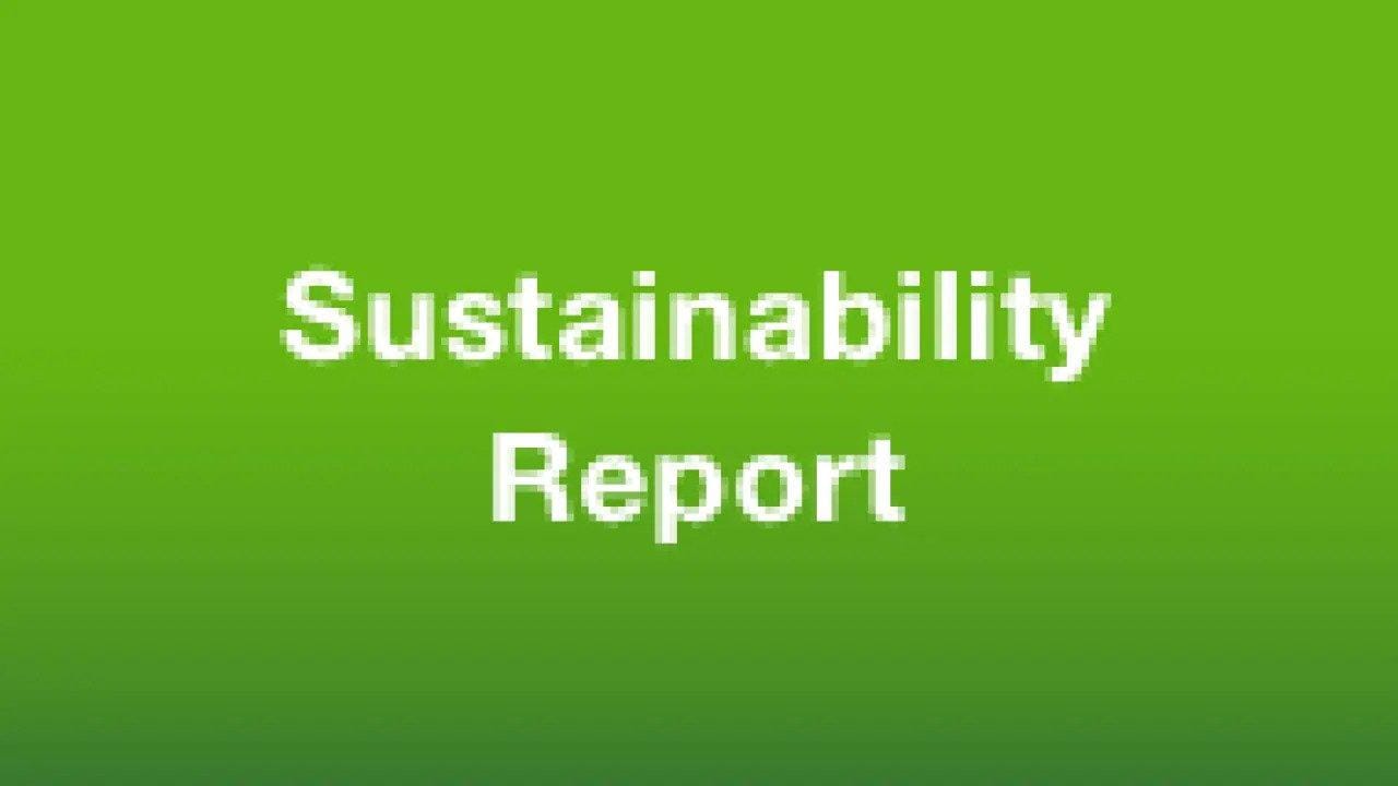sustainability Report banner