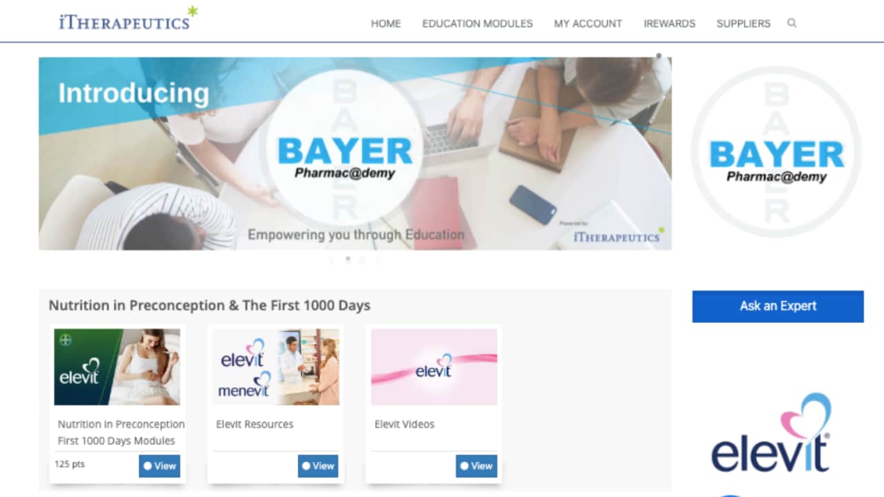 iTherapeutics, launches the BayerPharmac@demy