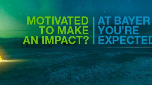 Motivated to Make an Impact Bayer Banner 