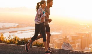 Two people Jogging